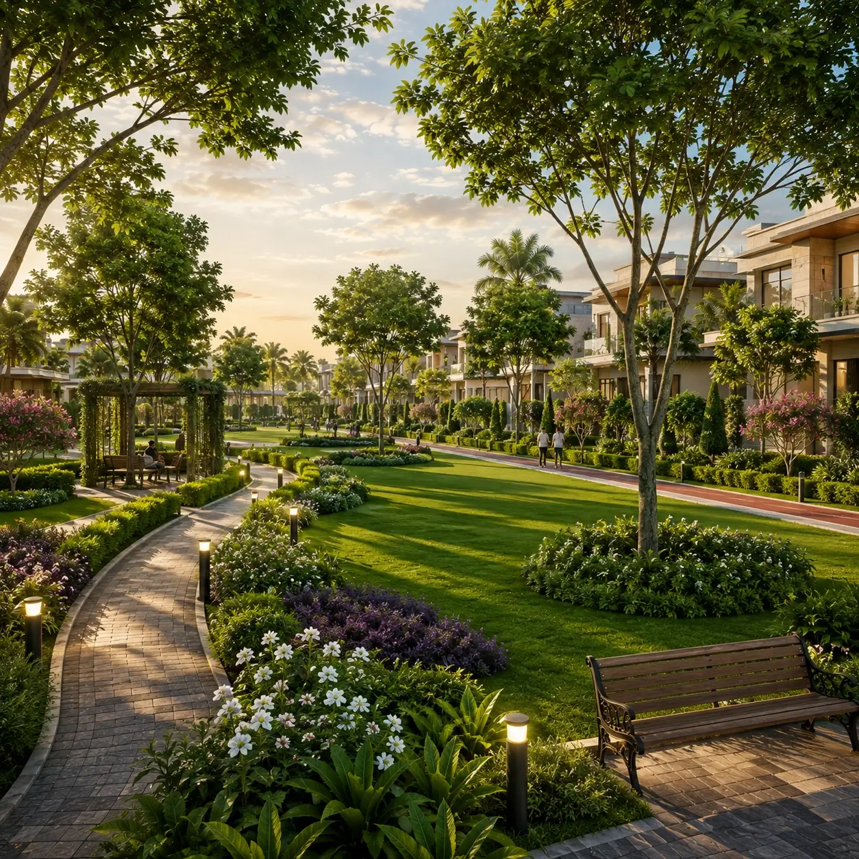 Landscaped greens