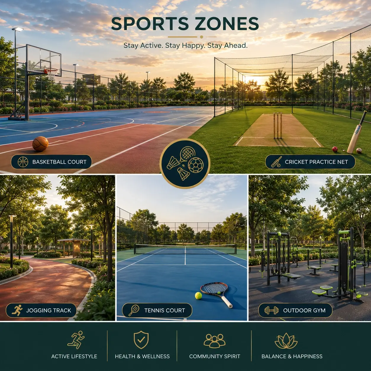 Outdoor sports zone
